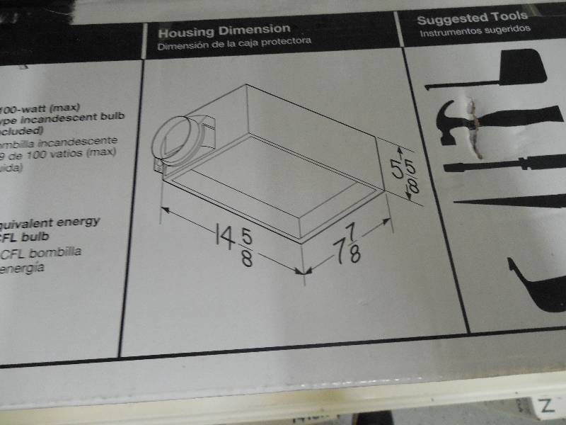lot 298 image: Nutone 70 Cfm Bathroom Ceiling Exhaust Ventalation Fan Light 1300-watt Heater