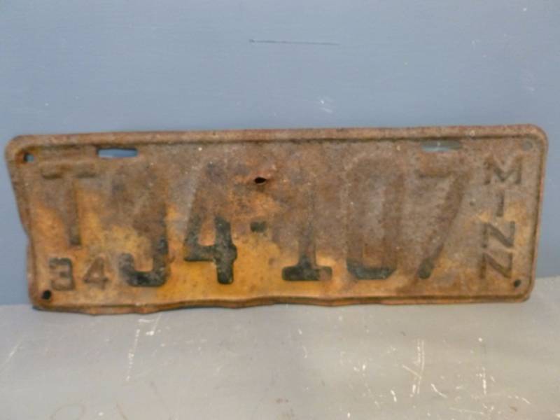 Vintage License Plate