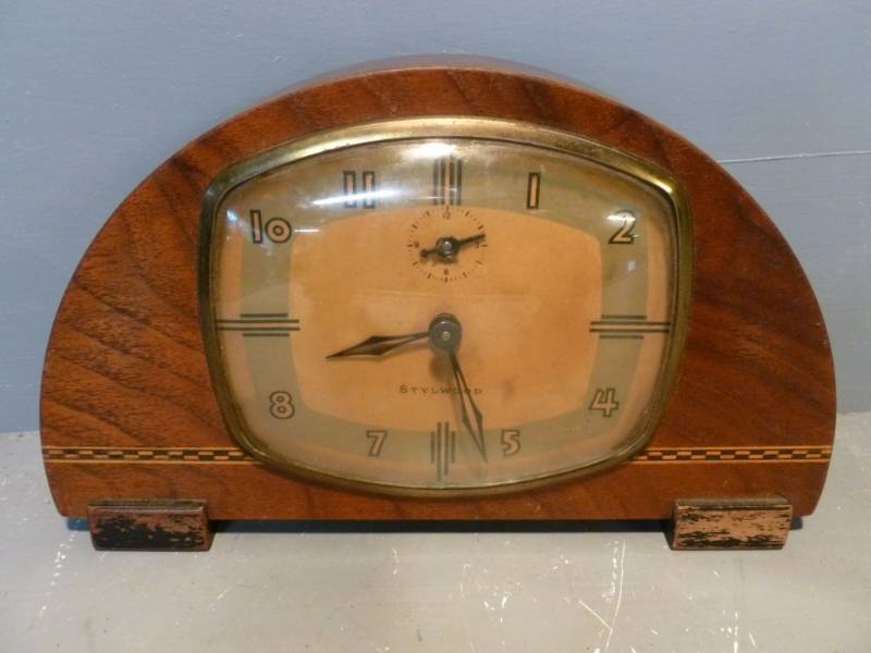 Vintage Clock Manannah 283 Anvil, Beer Neon, Schoolhouse Bell KBID