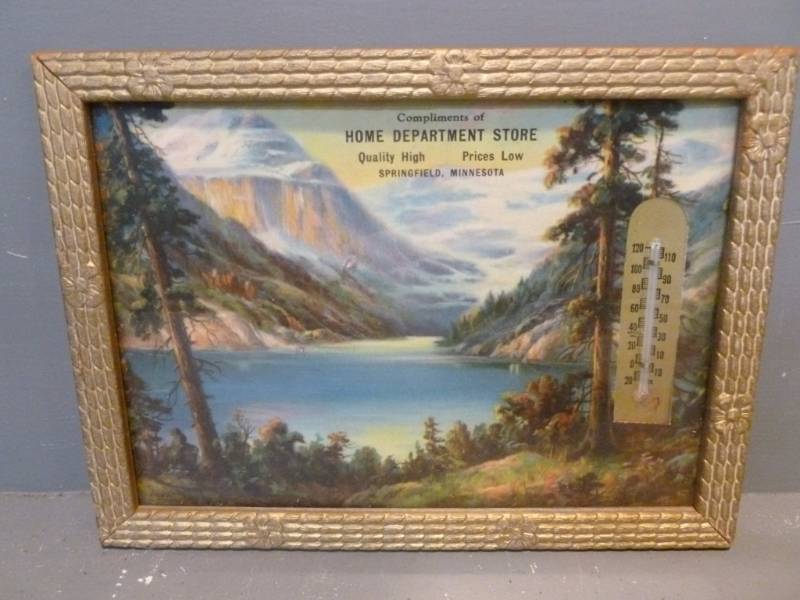 Vintage Advertisement Thermometer