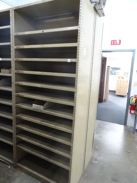 Metal shelving unit. 36 x 18 x 87. ...