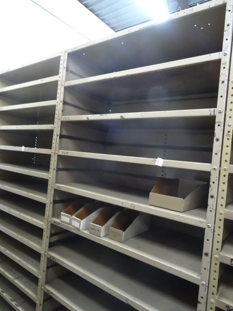 Metal shelving unit. 36 x 18 x 87. ...