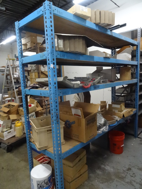 Metal shelving unit. 1 section. 97 ...