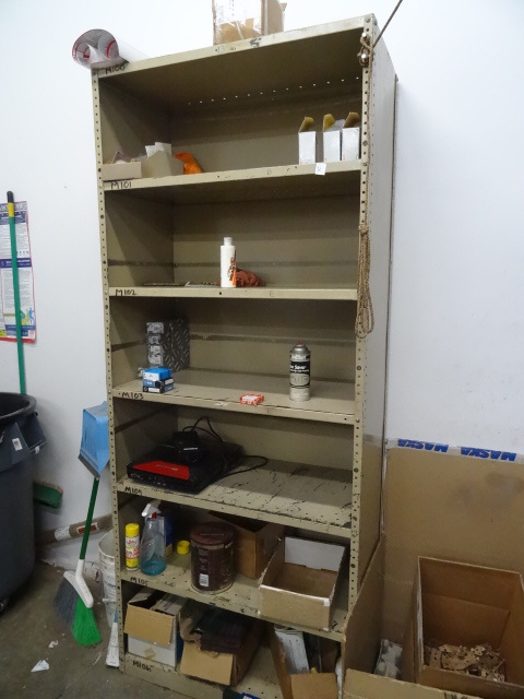 Metal shelving unit. 36 x 18 x 87. ...