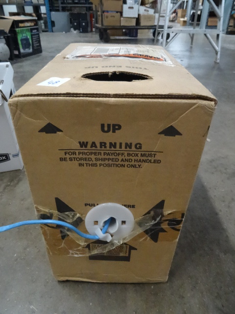 Partial roll of communication cable...