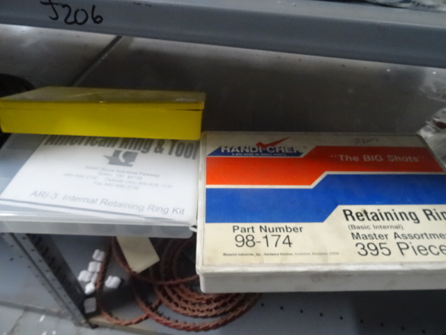 3 boxes of misc retaining  and snap...