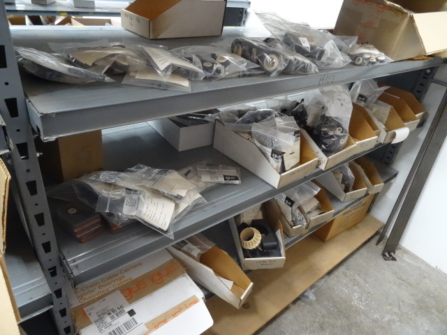 3 shelves of IGUS brand replacement...