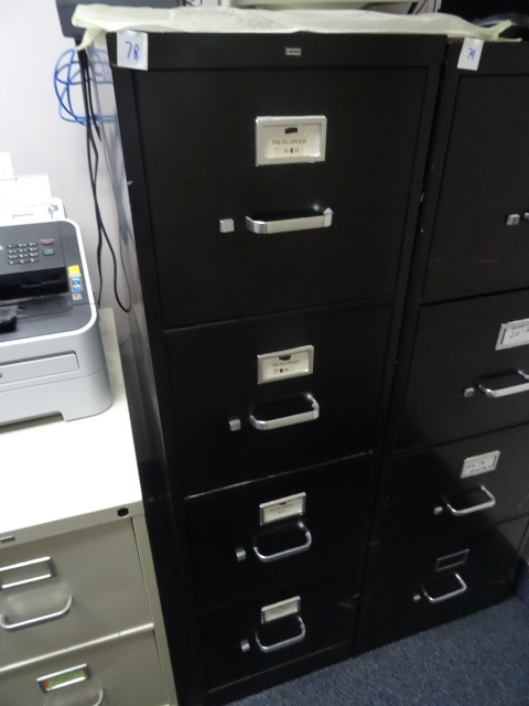 15 metal 4 drawer file cabinet...