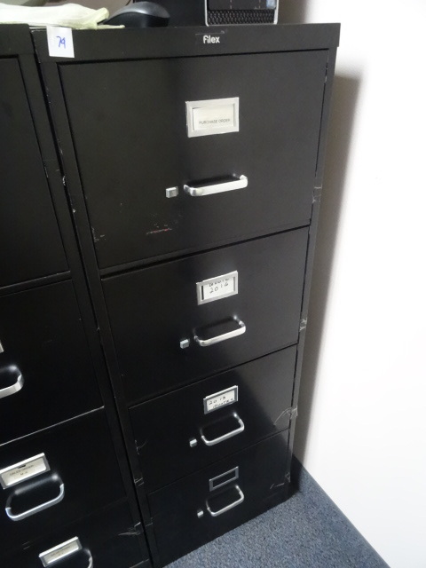 18 metal 4 drawer file cabinet...