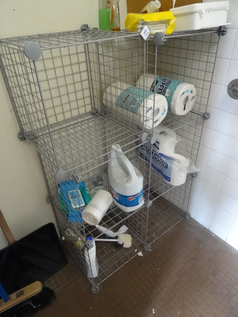 2 wire rack shelf units. No content...