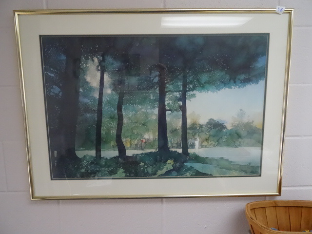 2 framed prints...