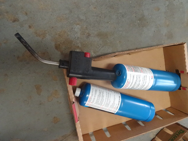 lot 37 image: Propane torch with 2 bottles...