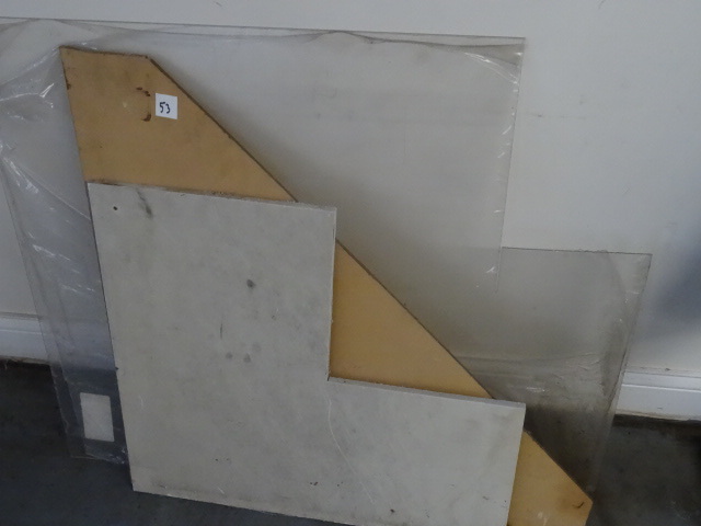 lot 53 image: Misc pieces of plexi and poly...