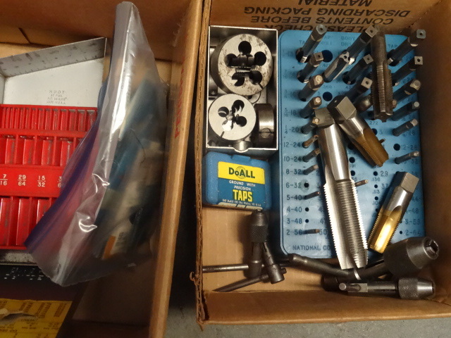 lot 88 image: Drill bit case. Drill bits. Misc ta...