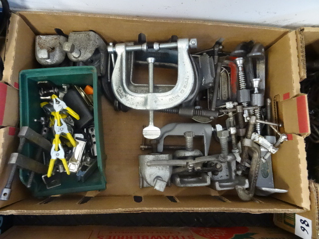 lot 121 image: Box of misc clamps....
