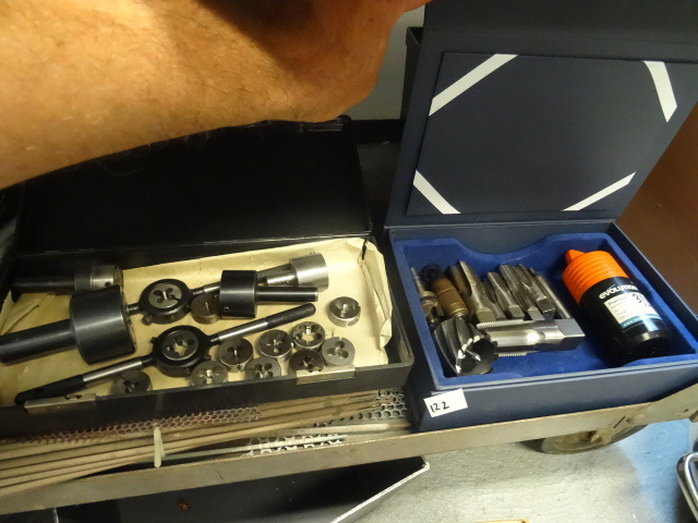 lot 122 image: Misc machining related taps and die...