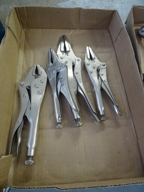 lot 154 image: 4 vise grips...