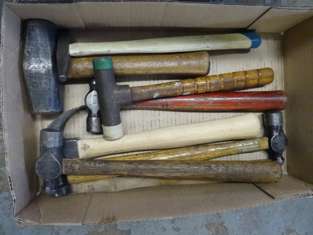 lot 160 image: Misc hammers...