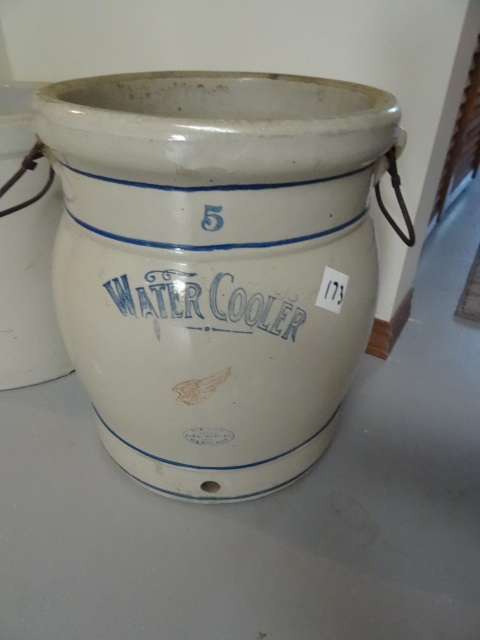 lot 173 image: Red wing water cooler crock. #5. No...