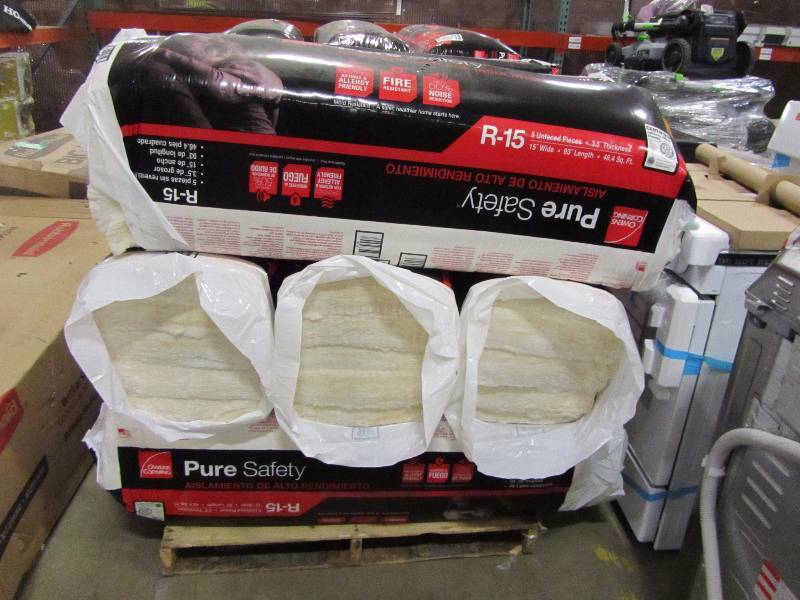 18 Bundles of Owens Corning R-15 Pure Safety Unfaced Insulation Batt 15 in. x 93 in.