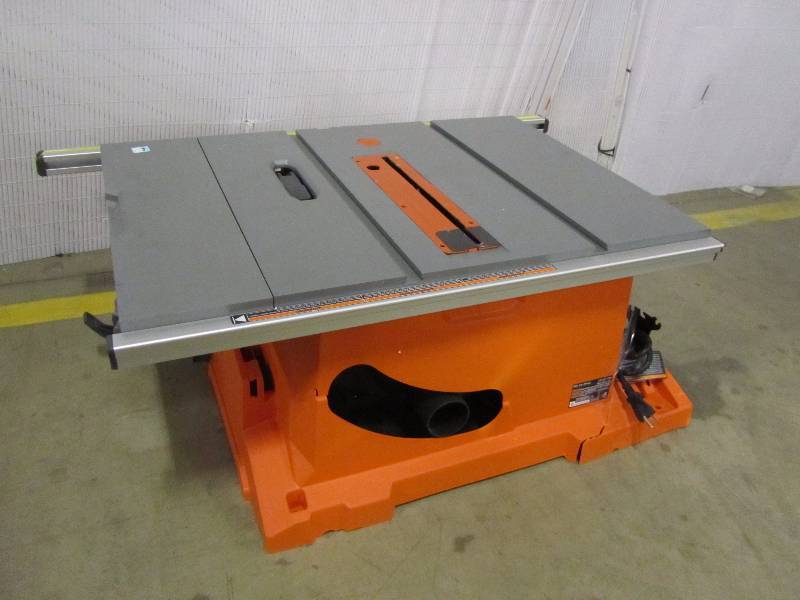 RIDGID 15 Amp 10 in. Heavy-Duty Portable Table Saw with Stand