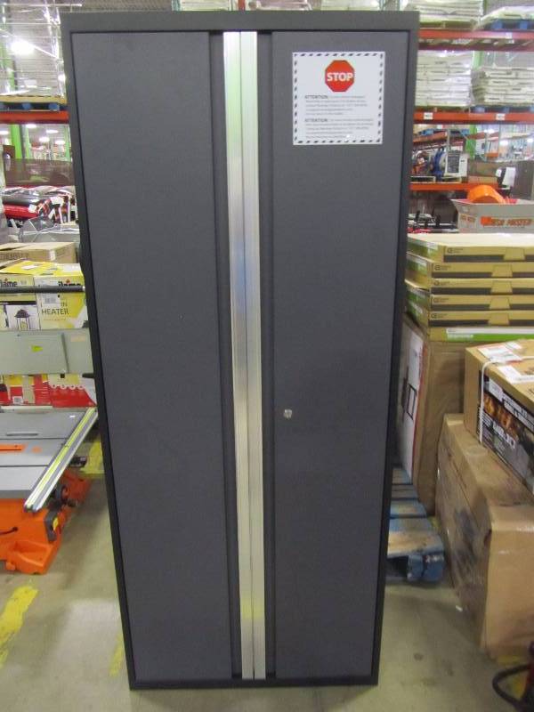 Bold 3 Series 77 in. H x 162 in. W x 18 in. D 24-Gauge Welded Steel  Cabinet Set in Gray (3 piece) NEW INFO