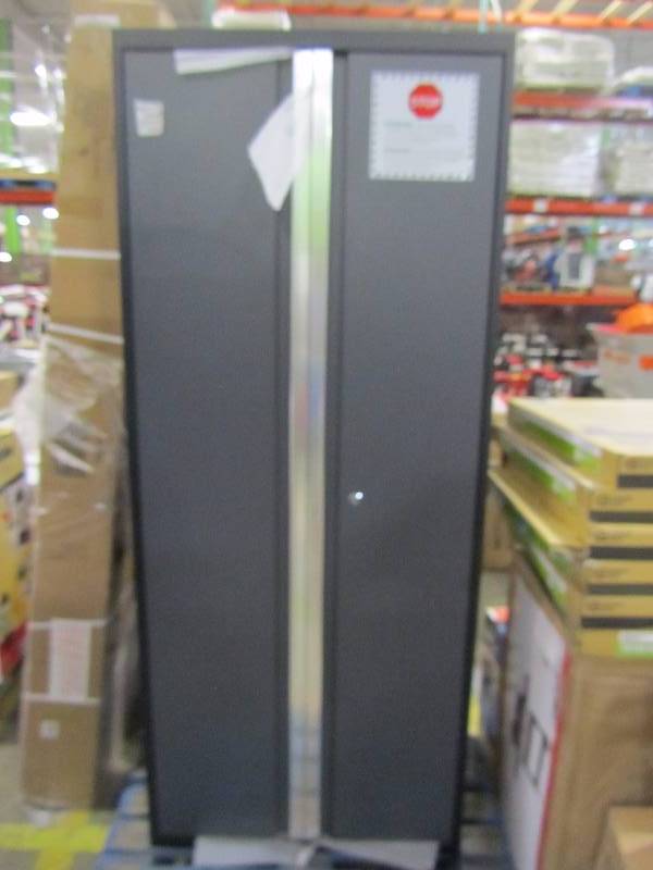 Bold 3 Series 77 in. H x 162 in. W x 18 in. D 24-Gauge Welded Steel  Cabinet Set in Gray (3 piece) NEW INFO