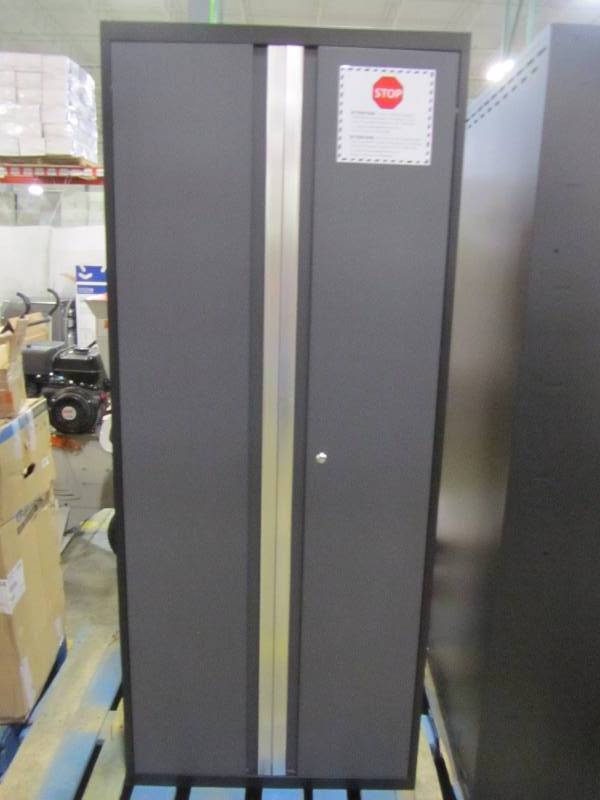 Bold 3 Series 77 in. H x 162 in. W x 18 in. D 24-Gauge Welded Steel  Cabinet Set in Gray (3 piece) NEW INFO
