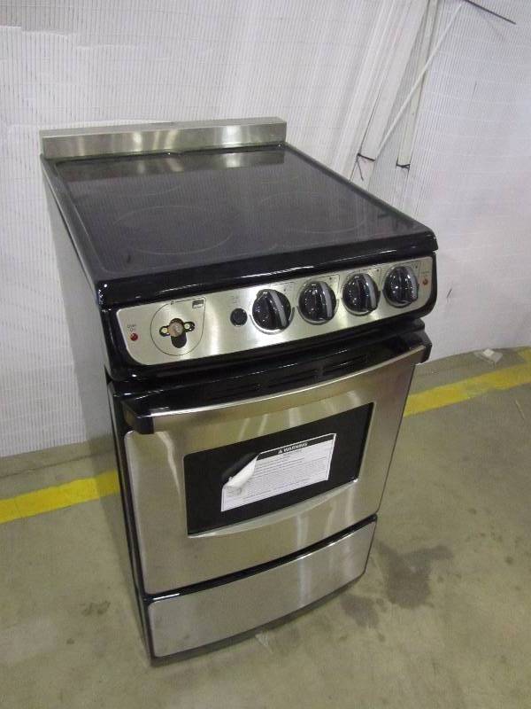 Summit 20 in. 2.4 cu. ft. Slide-In Electric Range in Stainless Steel