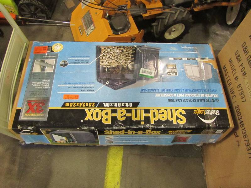 ShelterLogic Shed-In-A-Box 8 ft. x 8 ft. x 8 ft. Grey Peak Style Storage Shed