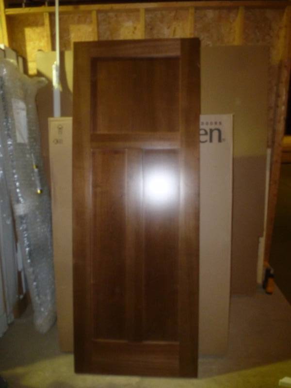 lot 23 image: Bayer Built Poplar Prehung Door