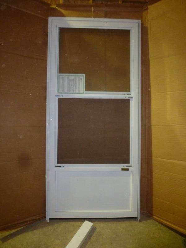 lot 29 image: Bayer Built White Aluminum Door