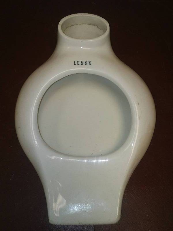 lot 20 image: Lenox Porcelain Convalescent Tray,  bedpan, Excellent Condition, 1901 Pat.