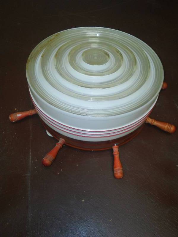 lot 22 image: 1950s Nautical Theme Ceiling Light, Perfect Vintage Condition