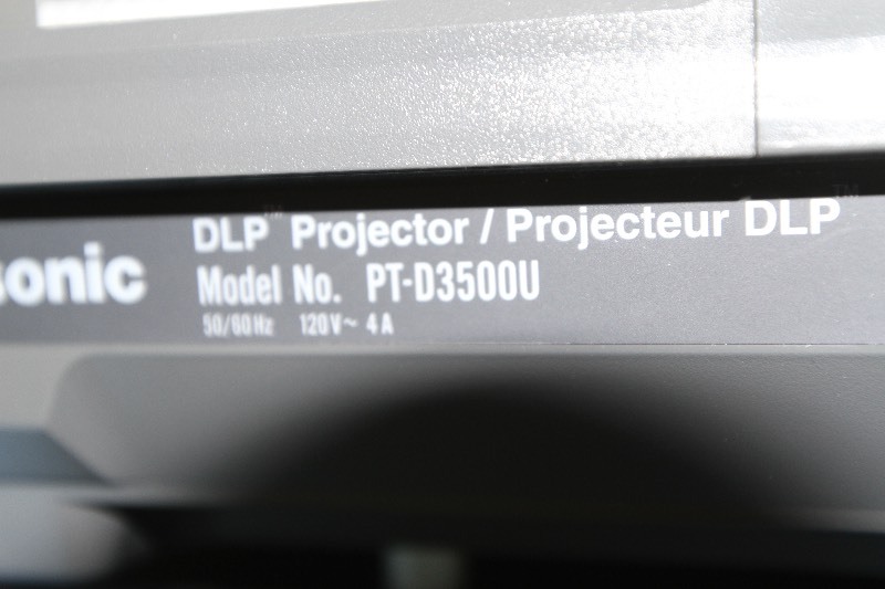 lot 34 image: Panasonic ProCommercial AudioVisual Projector, Model PT-D3500U with Power Zoom Lens