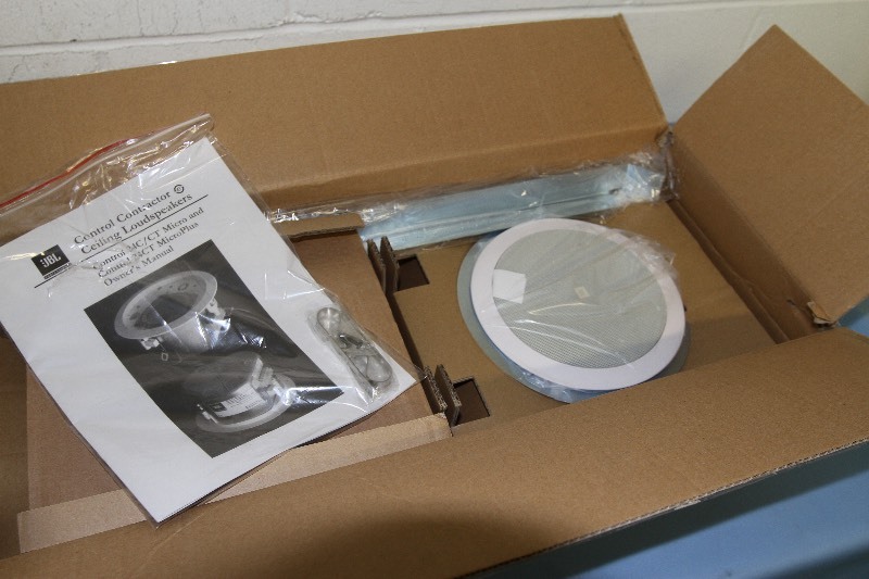 lot 49 image: New JBL New Control 24C Micro Professional Audio Ceiling Speaker