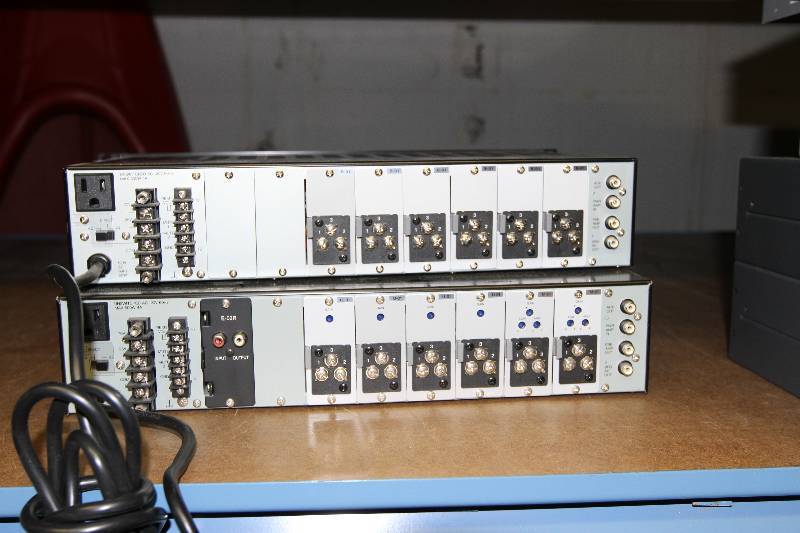 lot 54 image: Two (2) TOA ProCommercial Audio Amplifiers with Miscellaneous InputOutput Modules