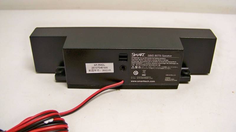 lot 79 image: Pair of Smart Technologies SPRM2L 15-Watt Audio Speakers