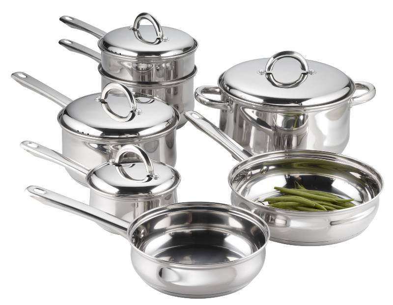 alcove 11 pc. Stainless Steel COOKWARE SET, MSRP $119.99