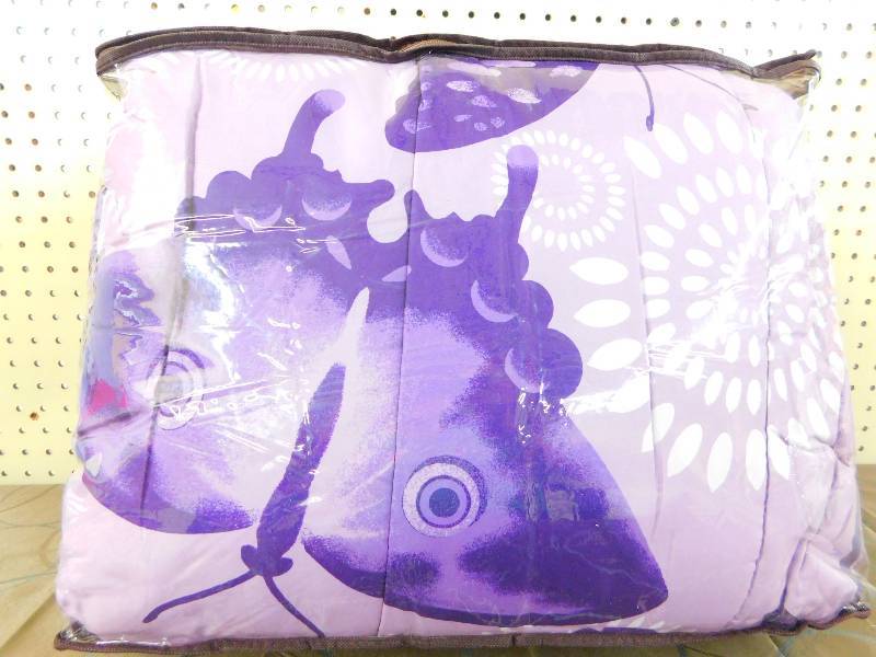 ALCOVE COMFORTER Flutter- Full Purple Full, MSRP $69.99