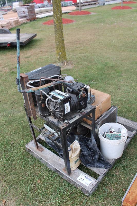 Pallet Lot of Commercial Freezer Components Includes Copeland, And More