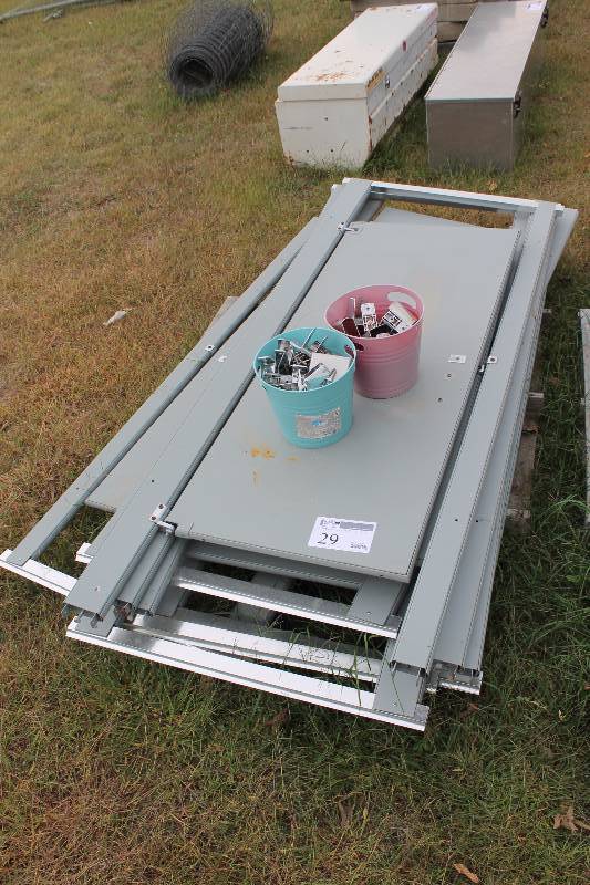 Lot of (7) Commercial Bathroom Stalls, Doors, Hardware