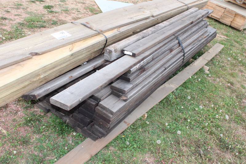 Lot of (Approximately 55) Weathered Redwood Wood Boards