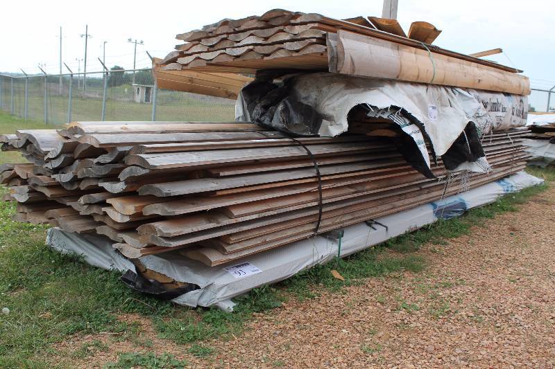 Lot of (Approximately 50) Pine Log Boards