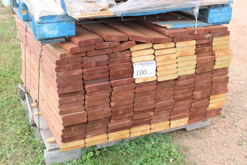 Lot of (Approximately 320) Brown Treated Lumber