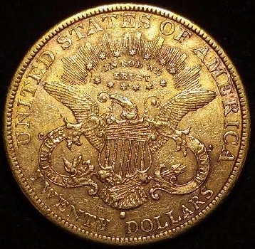 1892 S Liberty Double Eagle $20 Gold Coin