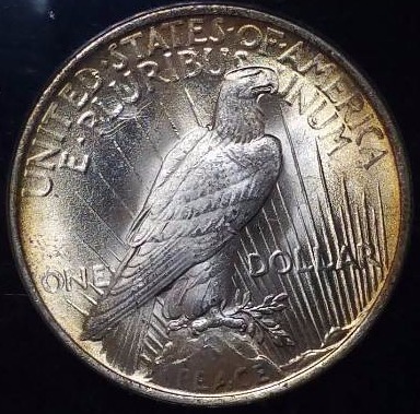 1922 P Peace Silver Dollar - Graded MS65