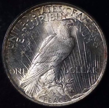 1922 P Peace Silver Dollar - Graded MS65