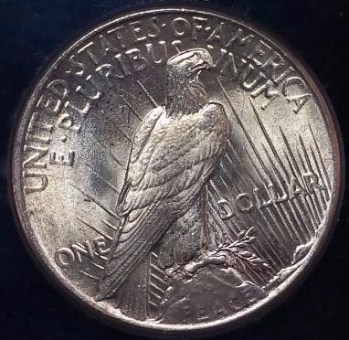 1925 P Peace Silver Dollar - Graded&nbspMS65