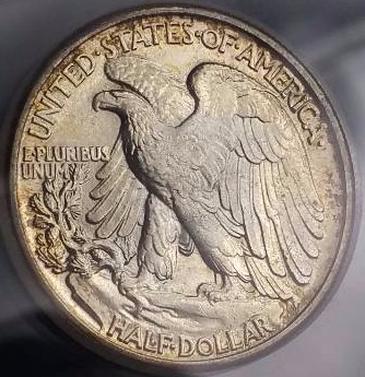1943 P Walking Liberty Silver Half Dollar - Graded&nbspMS65
